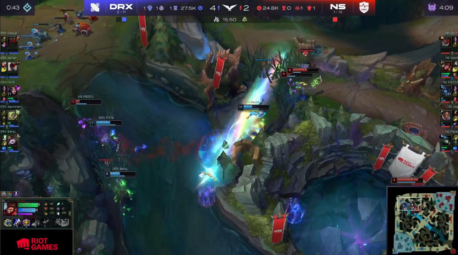 DRX碾压NS，Caps制霸全场