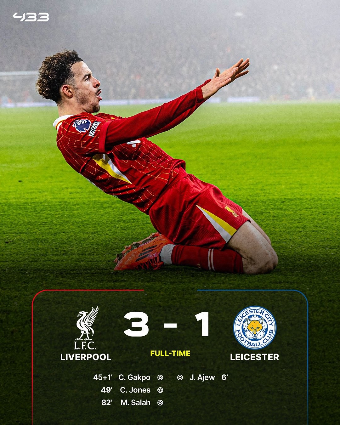 曼联客场大胜，英超领跑者一枝独秀